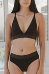 BASERANGE Bamboo Fiber Bamboo Cotton No Wire Wide-Brim Bra Series Collection Soft Underwear France BAS-BRTR-BL-000-FOVEA BRTR1